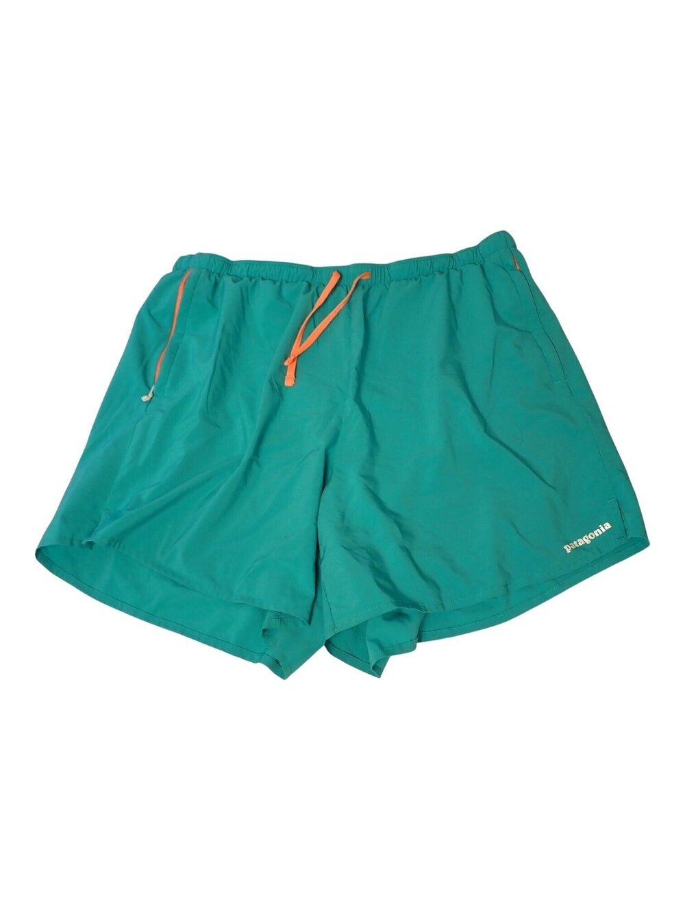 Patagonia Multi Trails Shorts Womens Size Large 5.5" Inseam Teal Orange 57631